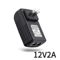 Miniatyrbilde 4 av 5: PoE-injektor strømforsyning for Ipc-kamera Dc24V 1A EU-plugg