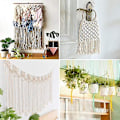 Miniatyrbild 5 av 5: Macrame-snöre Tjockt Naturligt Bomulls Snöre Garn Macrame Rep För Väggbonader Växtupphängningar 3mm X 100m-Vinröd