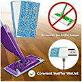 Pikkukuva 5 / 5: pcs Swiffer WetJet Mist uudelleenkäytettävät vaihtoliinat mikrokuitumopit lattian puhdistukseen