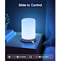 Miniatyrbillede 4 af 5: Smart lampe, LED-sengelampe med berøring, RGB-farveskiftende dæmpbar og varmt hvidt nattelys til soveværelse, USB-drevet