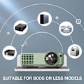 Miniatyrbild 4 av 5: 2-pack väggmonterad högtalarstativ, akryl väggmonterad displayhylla för Bluetooth-högtalare, webbkamera, mobil