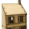 Miniatyrbild 3 av 5: 1/72 Handgjord Miniatyr 2-våningshus Omonterad För Diorama Mikrolandskap