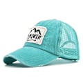 Miniatyrbillede 1 af 5: Gammel broderet baseball cap Explorer broderet cap mesh spids cap buet skygge solskygge mesh cap