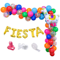 Miniatyrbild 1 av 4: Dekoration för julregnbågar Ballonger Girlander Bågar Set, 75 st/påse Olika Färger Latex Färg Pappersrakade Ballonger för Karneval Cirkus