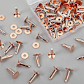 Miniatyrbild 4 av 5: 50 set koppar nitar och grader, koppar nitar för läder för bälten plånböcker kragar läder diy cr xi