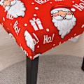 Miniatyrbild 4 av 5: Julstolsöverdrag med Elastisk Rygg för Jul, Julmatsalstolsöverdrag, Universal Tvättad Fläcktålig för Fest Hem (