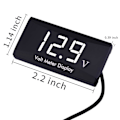 Miniatyrbild 5 av 5: Dc 12v Bil Digital Voltmeter Mätare - Aimilar Led Display Spänning Voltmätare För Bil Motorcykel (vit)