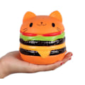 Miniatyrbild 1 av 5: Jättehamburgare katt långsamt stigande leksak, Squishies