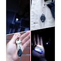 Miniatyrbillede 4 af 5: 5 stk. Mini nøgleringslygte Ultra Bright LED nøgleringslygte, sort