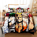 Miniatyrbild 1 av 2: 3D Digitaltryck Cartoon My Hero Academia Quilt Cover Pillowcase Sängkläder Tredelad Set YXX27 180*200cm -ZHENV（180*200cm）