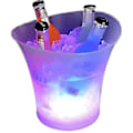 Miniatyrbillede 2 af 5: Led Ispand, 5l Stor Kapacitet Flaskekøler - Champagnekøler - Vinkøler - Drikkevarekøler - Køler Led Vandtæt Med Farveskift, Til Fest