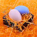 Miniatyrbild 5 av 5: Plastpåskägg, 30 st färgglada påskäggshängande prydnader för påskträddekoration