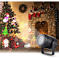 Miniatyrbild 1 av 5: Julprojektor för utomhusbruk, LED-projektorlampa med 16 dynamiska mönster, juldekoration, julbelysning för inomhusfest, julsalong