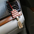 Miniatyrbild 4 av 5: Macrame Julgran - Mini Macrame - Handgjord - Juldekoration - Macrame Juldekoration för Fönster Vägg