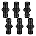 Miniatyrbillede 5 af 5: 6 stk. Havevandslange Hjem Bilvask Slange Reparation Plast Lige Fitting Hurtigkobling Tilbehørssæt