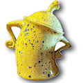 Miniatyrbild 1 av 5: Burkar med attityd - Söta fräcka sockerburkar för köksförvaring, perfekta för kaffe, te, socker och kryddburkar（Gul）