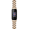 Miniatyrbild 3 av 5: Handledsrem för Fitbit Inspire 3 i rostfritt stål med 3 pärlor, ersättningsarmband för smartklocka