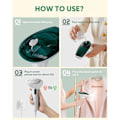 Miniatyrbilde 7 av 7: Dampmaskin for klær, Bærbar Mini Reise Dampmaskin, 20 Sekunders Rask Oppvarming, Sterk Penetrerende Damp, for Hjem, Kontor og Reise