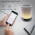 Miniatyrbild 2 av 5: Bluetooth-högtalare Dimbar sänglampa Touch Control Rgb 6 Färgförändrande nattljus väckarklocka bordslampor för sovrum