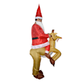 Miniatyrbild 4 av 5: Uppblåsbar Santa Claus-dräkt för vuxna, roliga julklappskläder, älgkostym