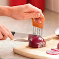 Miniatyrbild 2 av 5: 2-pack Assistent Matskärare Rostfritt Stål Grönsaksställ Slicers Köttslicers Lök Skalare, Potatis Skärare Slicer, Grönsaks Hjälp, Rostfritt Stål F