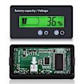 Miniatyrbild 5 av 5: Batterimonitor Digital Batterikapacitetstestare Universell Voltmeter Testare Voltmeter Monitor