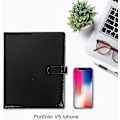 Miniatyrbild 5 av 5: A4 Magnetisk Konferensmapp Clipboard Med Förvaringsportfölj Padfolio Pu Läder Intervju Dokument