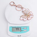 Miniatyrbillede 4 af 5: Rose Gold Tone Sød Sommerfugl Taske Charm Nøglering Bilnøglering med Nøgleringe til Kvinder Piger Gaver