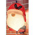 Miniatyrbild 1 av 4: 1 Förpackning Jultomte Veranda Ljusöverdrag Dekorationer Utomhus, Röd Ljusstolpe/Lampstolpe Överdrag För Semester Hem Dörr Dekor