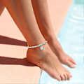 Miniatyrbild 3 av 5: Initial Anklets för Kvinnor Silver Anklet Guld Bokstav Anklet med Initialer Guld Anklets för Kvinnor Initial Anklet Silver Anklets för Kvinnor Initial
