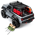 Miniatyrbild 4 av 5: R/C modellbil Dekoration Bagageväska DIY Modifiera Kit För 1:10 Scx10 4x4wd Leksaker（Gul）
