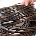 Miniatyrbilde 2 av 5: Kaffe Gradient Flat Syntetisk Rotting Flettemateriale Plast Rotting Til Strikk Og Reparasjon Stol Tab