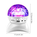 Miniatyrbilde 4 av 5: Bluetooth-høyttaler Disco Ball Led Creative 360 graders roterende nattlys, holdbar for barnerom og fester