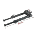 Miniatyrbild 5 av 5: Aluminiumlegering V9 En-delad Stödben Justerbar Bipod Stativfäste Svart