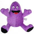 Miniatyrbillede 1 af 5: Grimace Shake McDonald's Milkshake Bro Animation Perifer Plush Legetøjsdukke (20 cm)