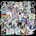 Miniatyrbillede 1 af 5: Stickers til Hydro Flask, 50 stk. søde astronaut vinyl stickers til Hydroflask vandflasker bærbar computer skateboard bil kofanger, vandtætte klistermærker f