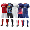 Miniatyrbillede 3 af 5: Tilpasset Retro Team Fodboldtrøje Sæt Mænds Børnetrøje Fodbold S（L，Real Madrid hjemme）