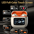 Pikkukuva 2 / 7: Bluetooth-kuulokkeet HiFi Stereo, LED Smart Touch Screen -kuulokkeet, ANC-melunvaimennuskuulokkeet mikrofonilla, korvakaiuttimet iOS/Androidille (samppanja)