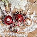 Miniatyrbild 5 av 5: 2 stycken julgranskulor, älgdesign, hängande bollar, festdekorationer, julgransdekoration, 11*5.5CM
