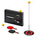 Miniatyrbild 1 av 3: 1 set bordtennis träningsutrustning elastisk flexibel axel pingis utrustning set (0,9 m, med racket)