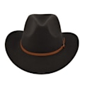 Miniatyrbilde 1 av 5: Filthatt Retro Imitert Saueskinn Cowboyhatt Belte Ullhatt Nasjonal Hette Retro Jazzhatt