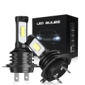 Miniatyrbilde 1 av 2: 2 stk H7 Led 80w Frontlykter Pærer Lamper Kit 14000lm Hvit Halogen Canbus Ip68 - Snngv