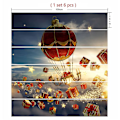 Miniatyrbild 3 av 4: 3D Julgran - 100 cm x 18 cm - 29 - Med Presentaskar Självhäftande Trappstegsdekaler Julfest Heminredning