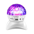 Miniatyrbilde 1 av 5: Bluetooth-høyttaler Disco Ball Led Creative 360 graders roterende nattlys, holdbar for barnerom og fester
