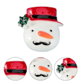 Miniatyrbild 3 av 3: 20 st Resin Pärlor Snögubbe Resin Charms Slices Jul Flatback Knappar