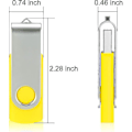 Miniatyrbillede 3 af 5: 10 stk. USB-flashdrev USB 2.0 Thumb Drive Bulk Pack Swivel Memory Stick Fold Storage Jump Drive Zip Drive