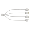 Miniatyrbilde 1 av 5: ARGB Splitter-kabel 5v 3-pin for spillere og PC-entusiaster Multi-interface（en til fire）