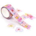 Miniatyrbillede 1 af 5: Rulle Maskering Scrapbog Mærkat Klæbende Papir Blomsterblade Tape Washi Tape