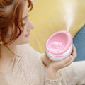 Miniatyrbild 3 av 5: Cotree USB Liten Soffa Luftfuktare, Mini Cool Luftfuktare 350ml Vattenvolym, One Touch Avstängning För Hemmakontor Sovrum (rosa) Rosa -