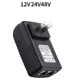 Miniatyrbilde 2 av 5: PoE-injektor strømforsyning for Ipc-kamera Dc24V 1A EU-plugg